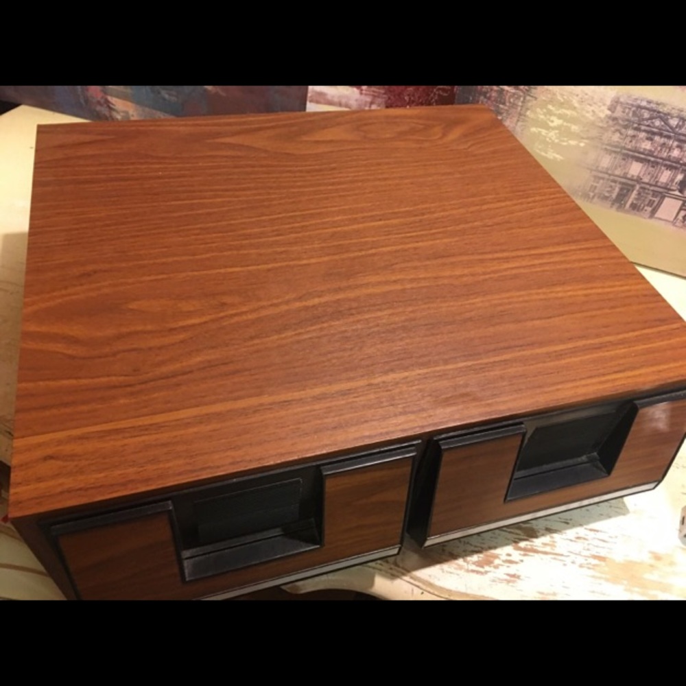 Vintage Vhs Tape Holder 2 Drawer Cabinet Storage Case Gem vintage-vhs-tape-holder-2-drawer-cabinet-storage-case-gem